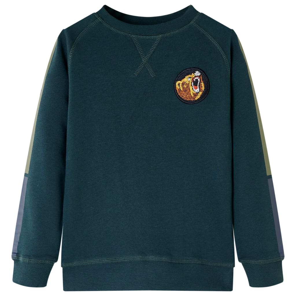 Vidaxl Children's sweater 128 moss green
