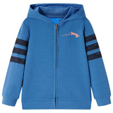 Vidaxl Children's vest with hood 104 blue