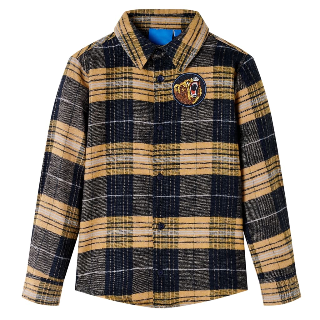 Dětská košile Vidaxl Children's Thirsed 140 Yellow and Black