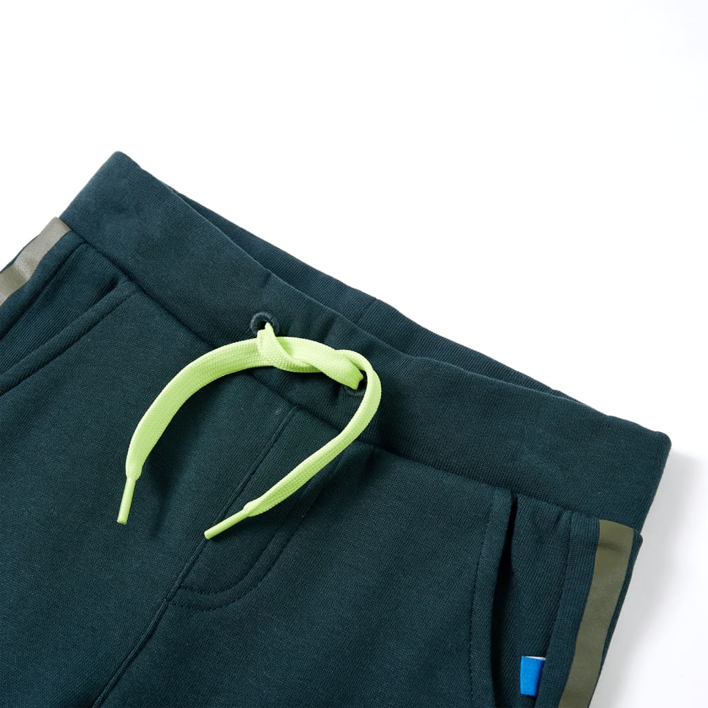 Vidaxl Children's Jogging Pants With RoadString 128 Mossgroen