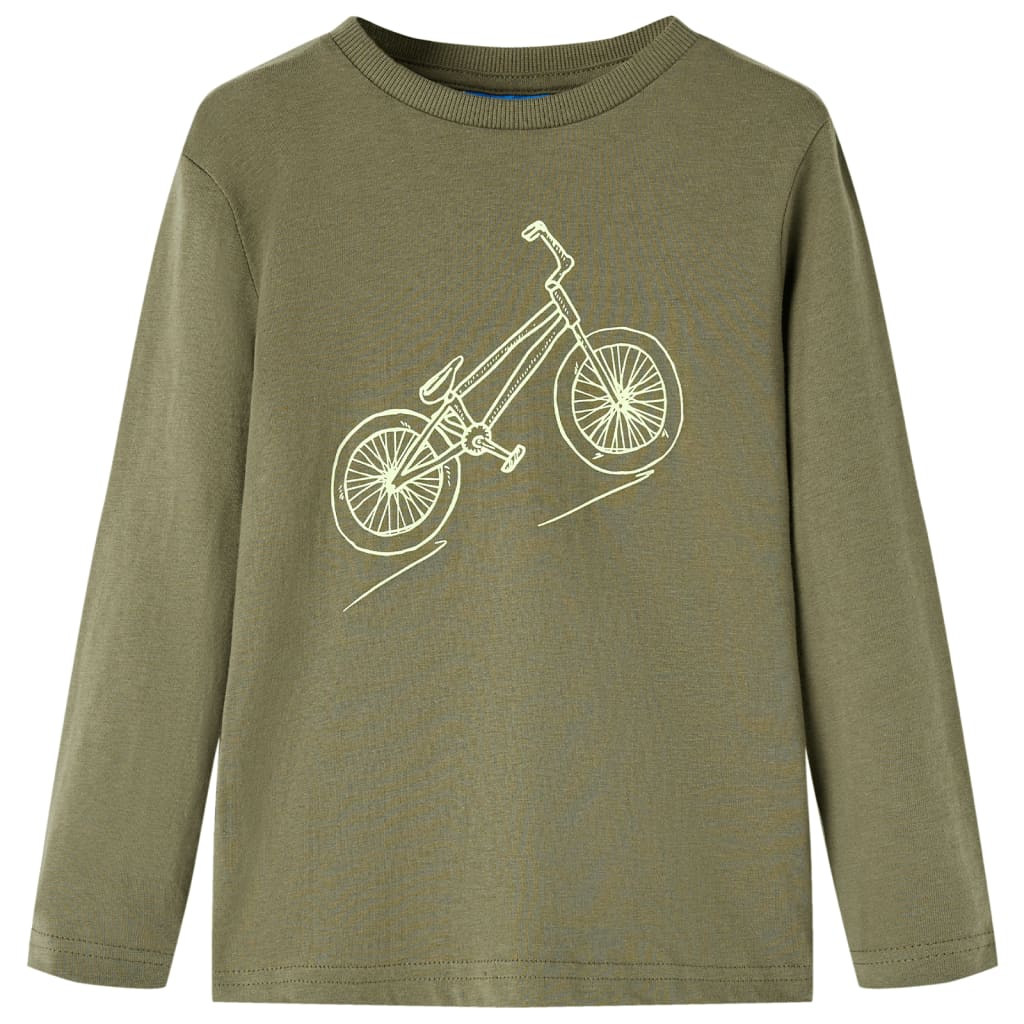 Vidaxl Children's shirt with long sleeves 92 Kakikentig