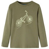 Vidaxl Children's shirt with long sleeves 92 Kakikentig