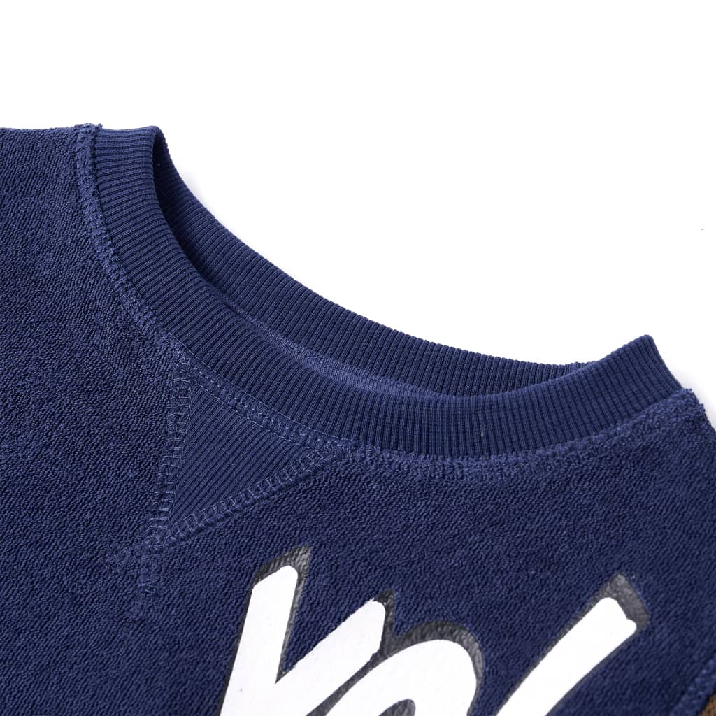 Vidaxl Children's sweater 104 Donkermarineblauw