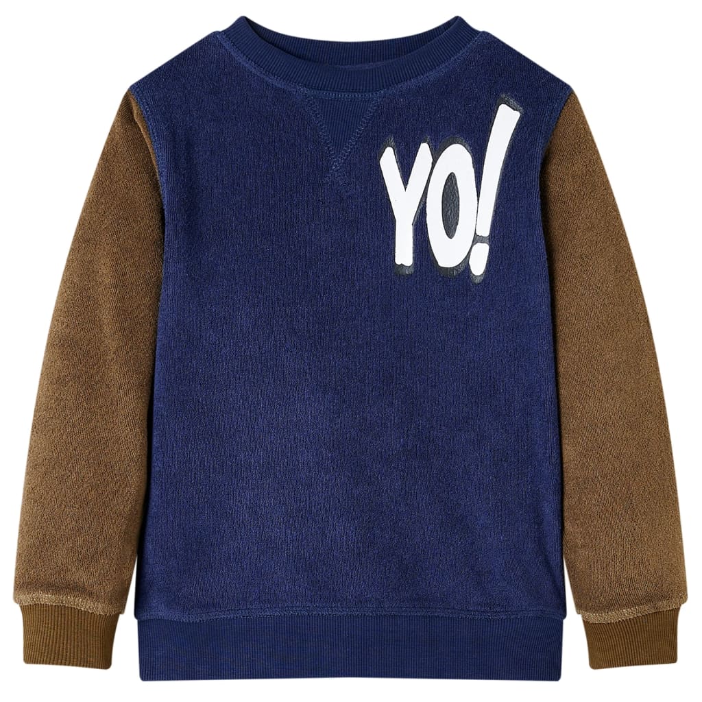 Vidaxl Children's sweater 128 Donkermarineblauw