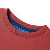 Camicia per bambini Vidaxl con maniche lunghe 104 rossastro -brown