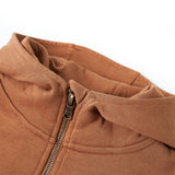 VidaXL KinderSweater with hood half zipper 92 anthracites cognac colored