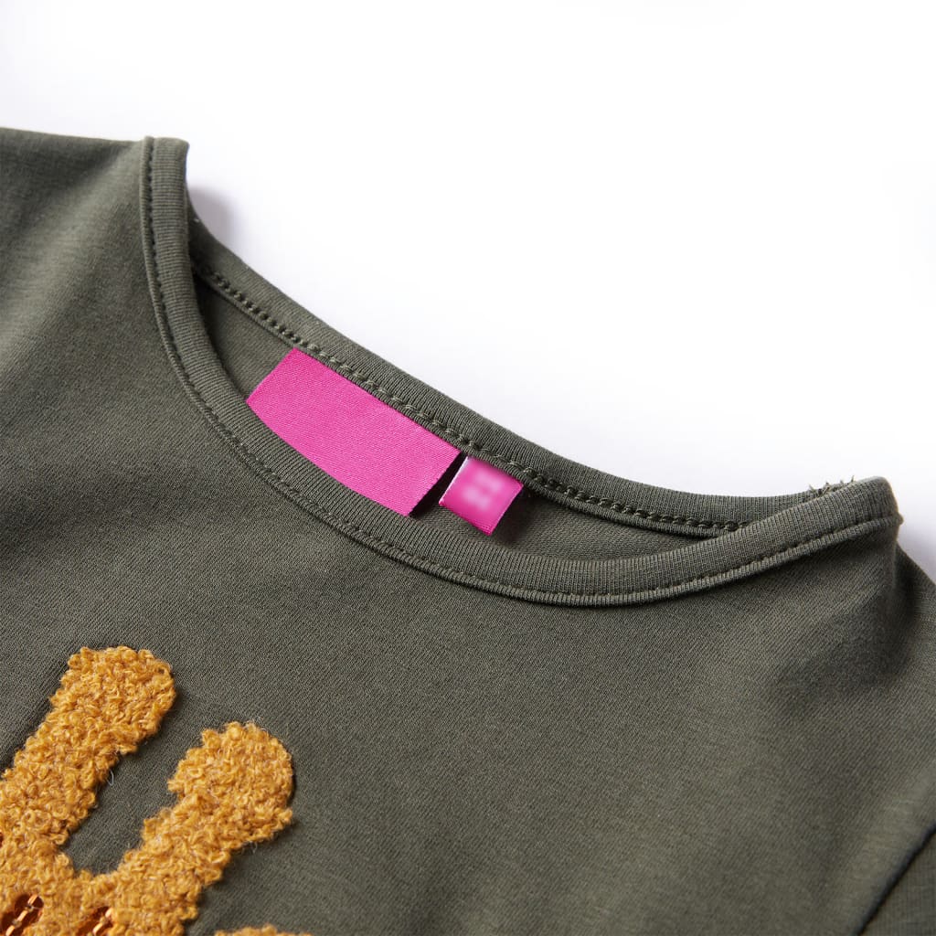 Vidaxl Children's shirt with long sleeves 92 Kakikentig