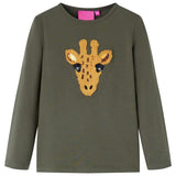 Camicia per bambini Vidaxl con maniche lunghe 140 kack