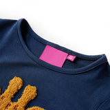 Vidaxl Kanner Shirt mat laangen Hülsen 128 Navine blo