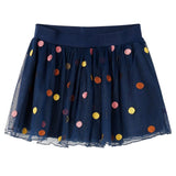 Vidaxl Kanner vum Vidaxl Kanner mat Tulle an Punkten 140 Navy Blo