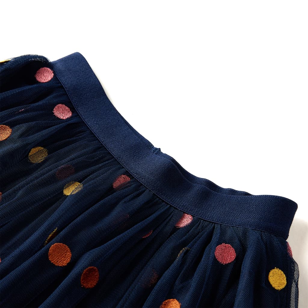 Vidaxl Kanner vum Vidaxl Kanner mat Tulle an Punkten 140 Navy Blo