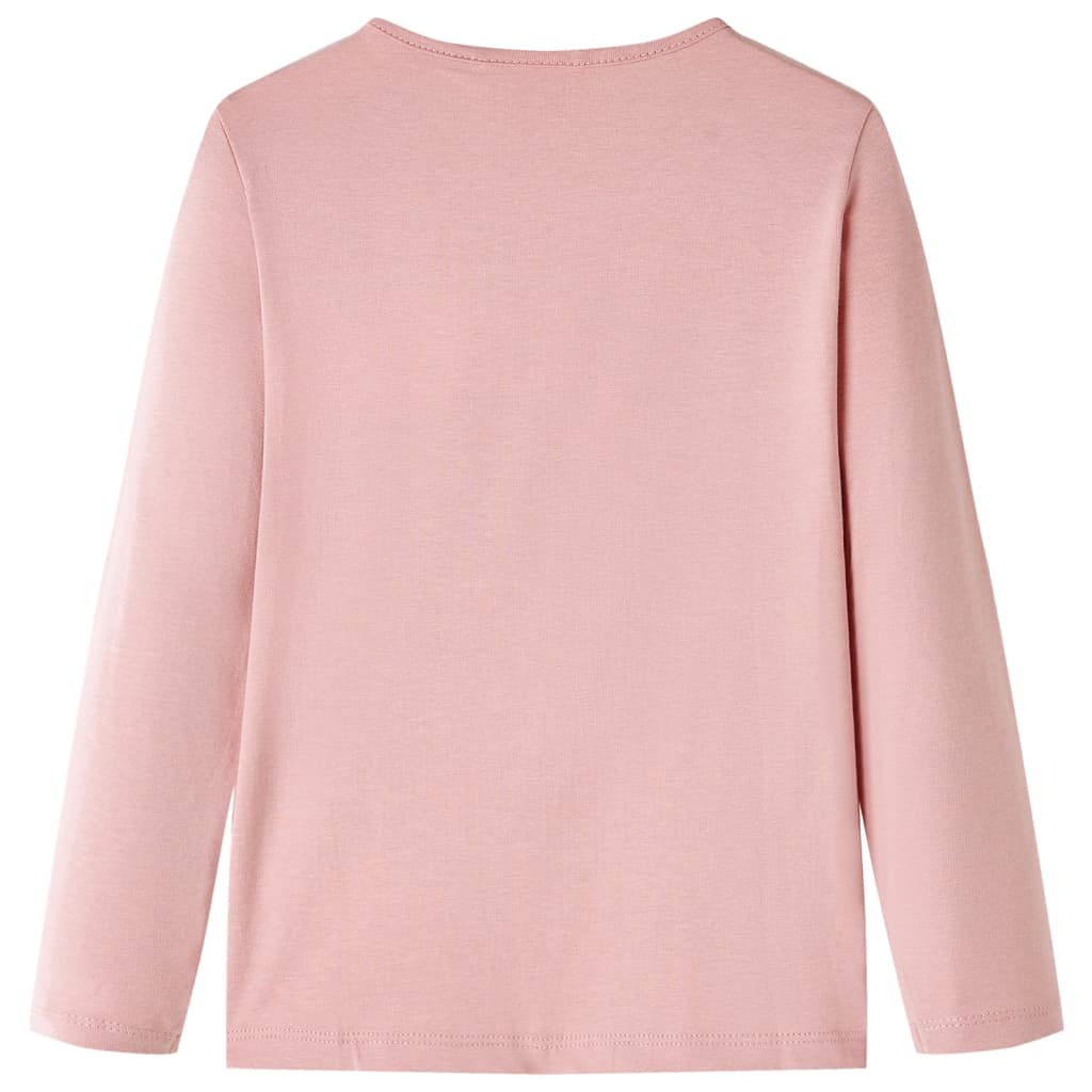 Camicia per bambini Vidaxl con maniche lunghe 104 rosa chiaro