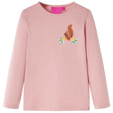 Camicia per bambini Vidaxl con maniche lunghe 116 rosa chiaro