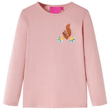 Camicia per bambini Vidaxl con maniche lunghe 140 rosa chiaro