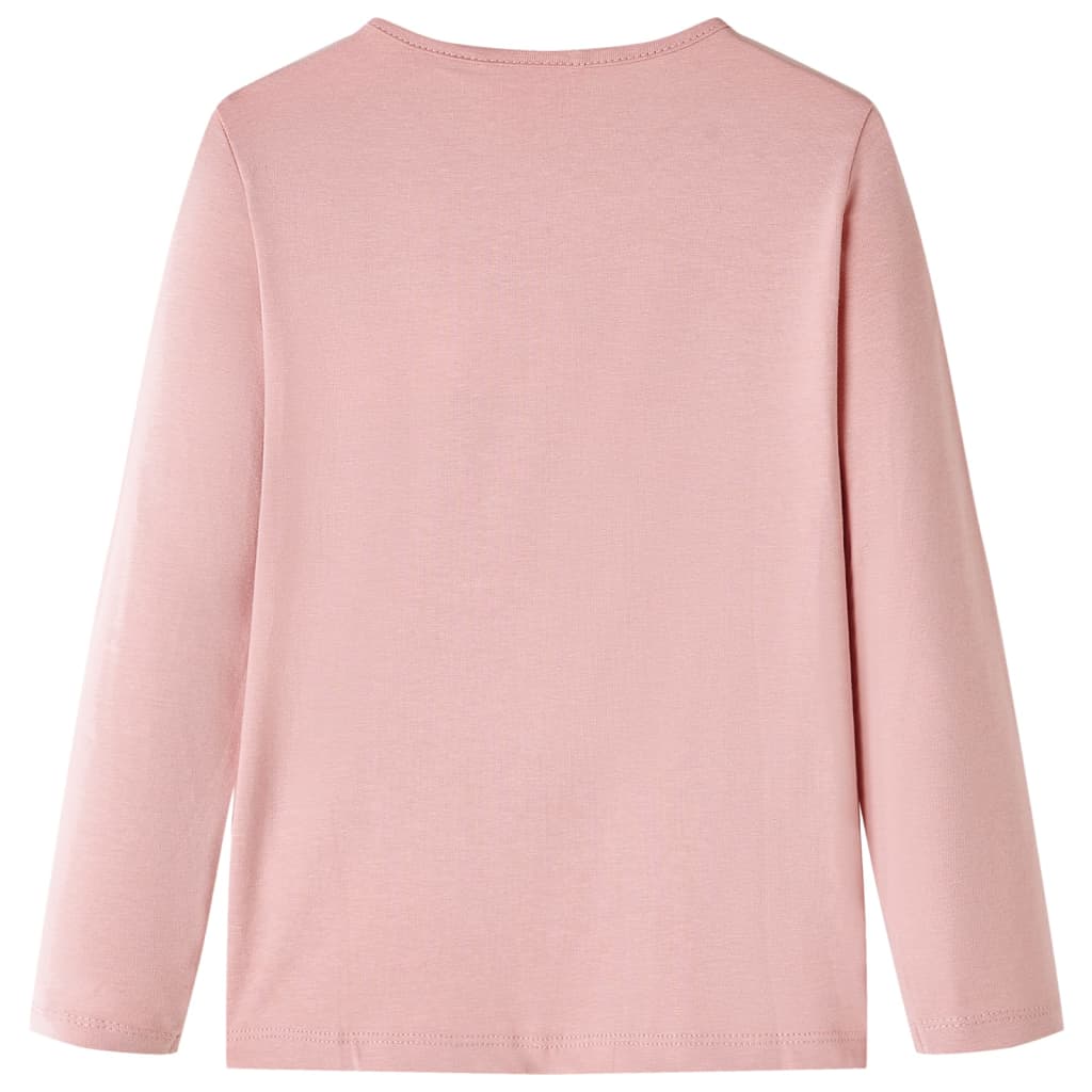 Camicia per bambini Vidaxl con maniche lunghe 140 rosa chiaro