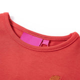 VidaXL children's shirt with long sleeves 140 reddish -brown