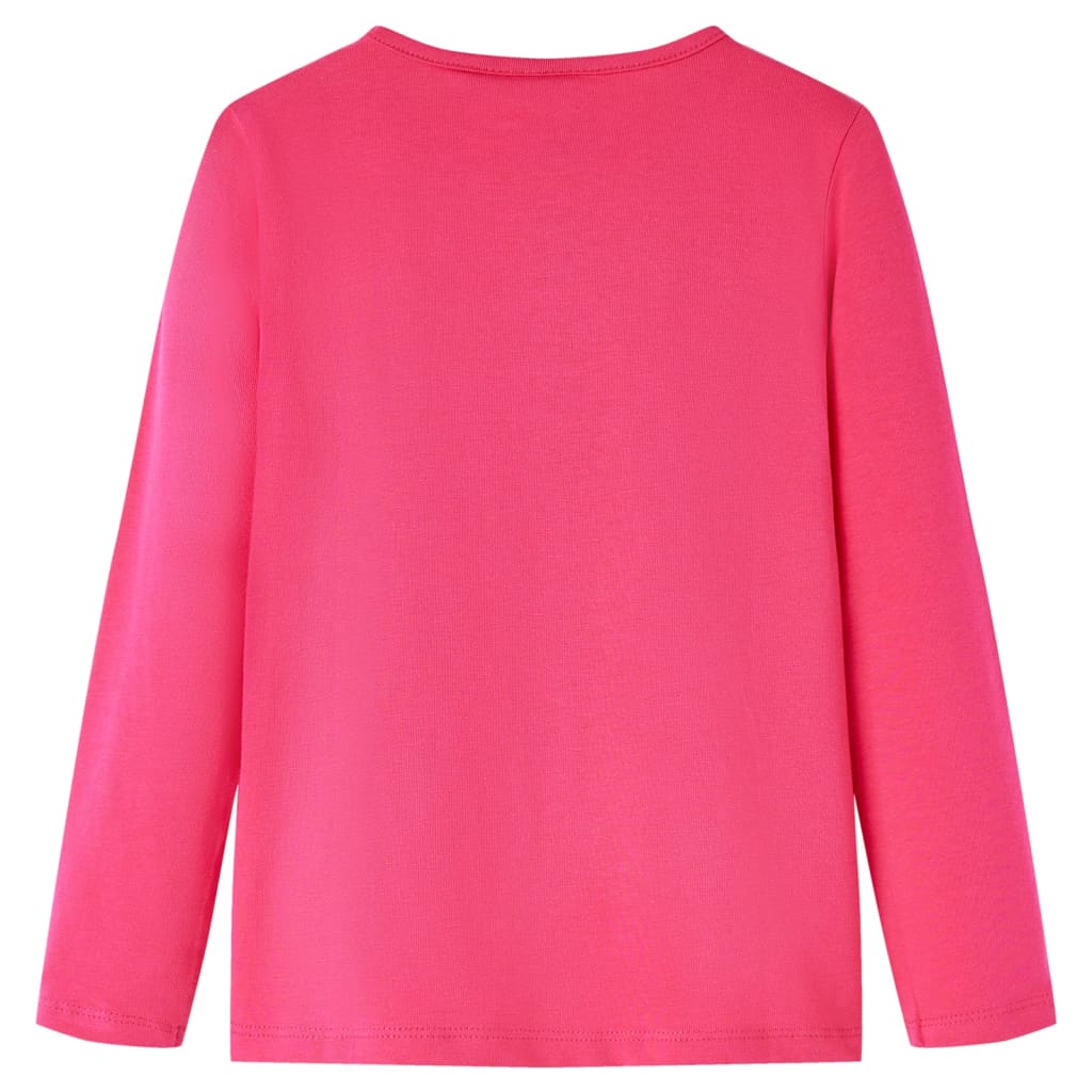 Vidaxl Children's shirt with long sleeves 92 bright pink