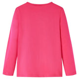 Vidaxl Children's shirt with long sleeves 140 bright pink