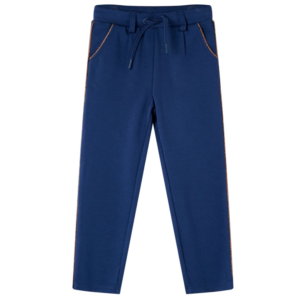 Vidaxl Kinderbroek with drawstring 92 Navy blue