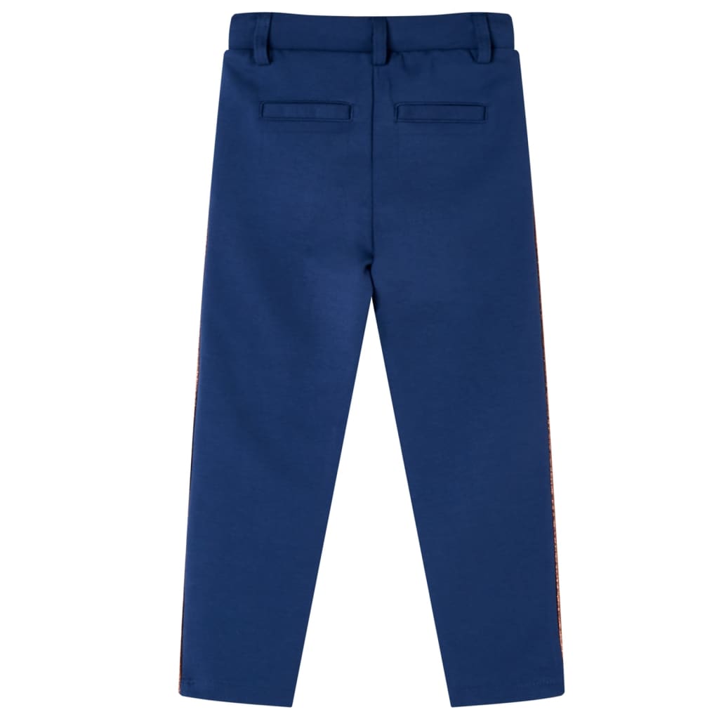 VidaXL Kinderbroek with drawstring 128 Navy blue
