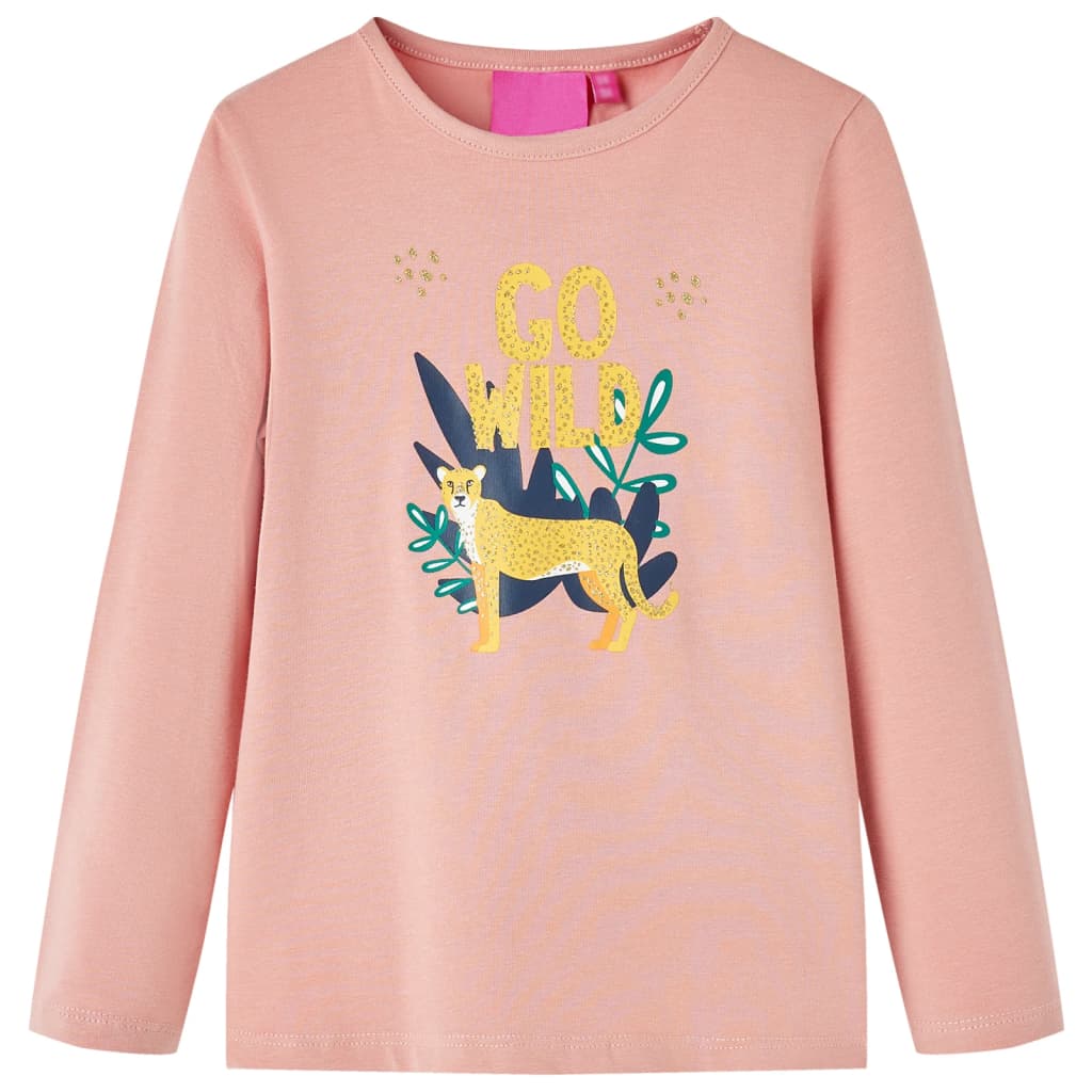 Vidaxl Children's shirt with long sleeves 92 light pink