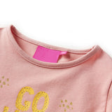 Vidaxl Children's shirt with long sleeves 140 light pink