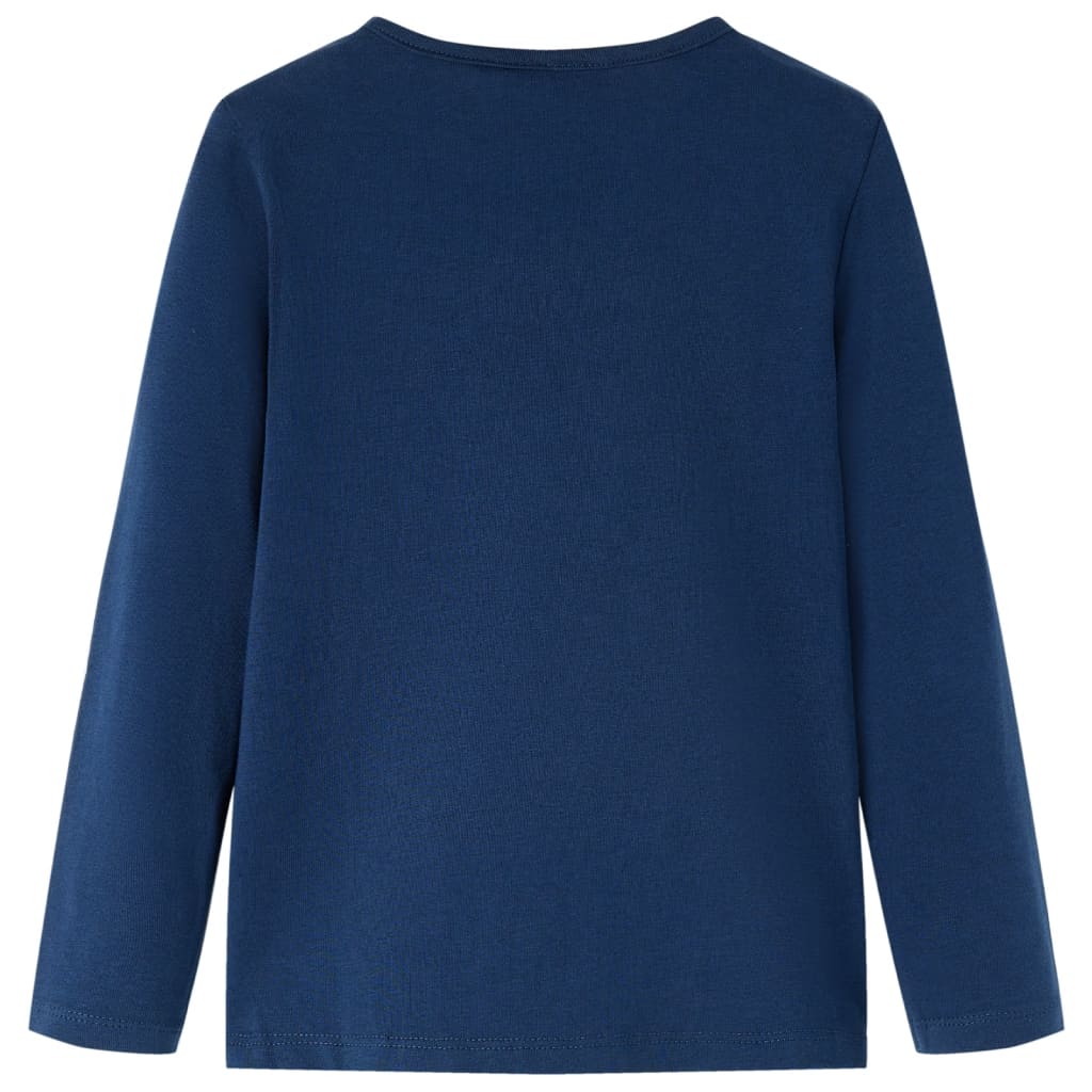 Vidaxl children's shirt with long sleeves 116 navy blue