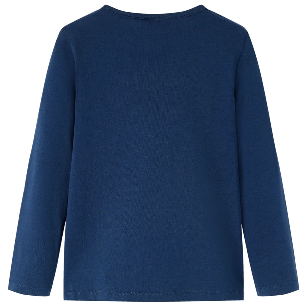 Vidaxl children's shirt with long sleeves 128 navy blue