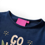 Vidaxl children's shirt with long sleeves 140 navy blue