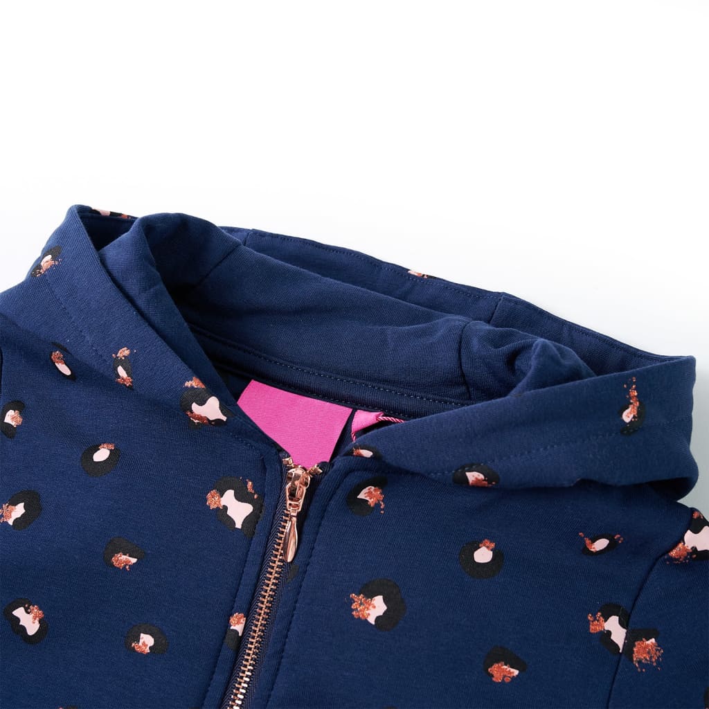 Vidaxl Children's vest with Hooded 104 Navy Blue
