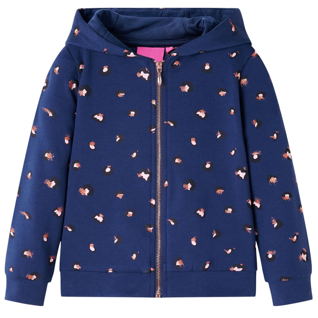 Vidaxl Children's vest with Hooded 116 Navy Blue