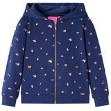 Vidaxl Children's vest with hood 140 navy blue