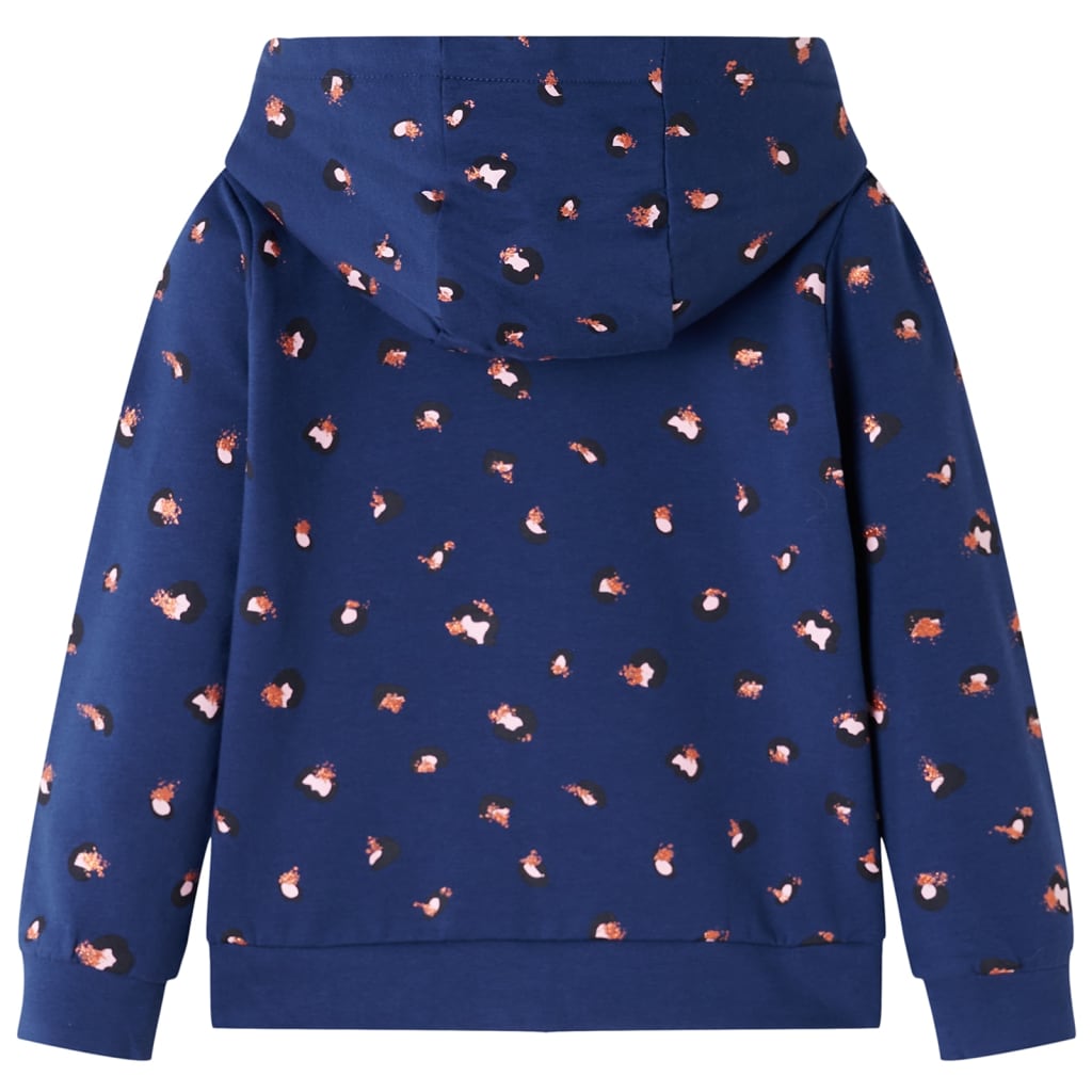 Vidaxl Children's vest with hood 140 navy blue