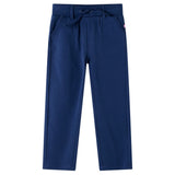 Vidaxl Kinderbroek with drawstring 92 Navy blue
