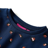 Vidaxl children's dress with long sleeves 92 navy blue