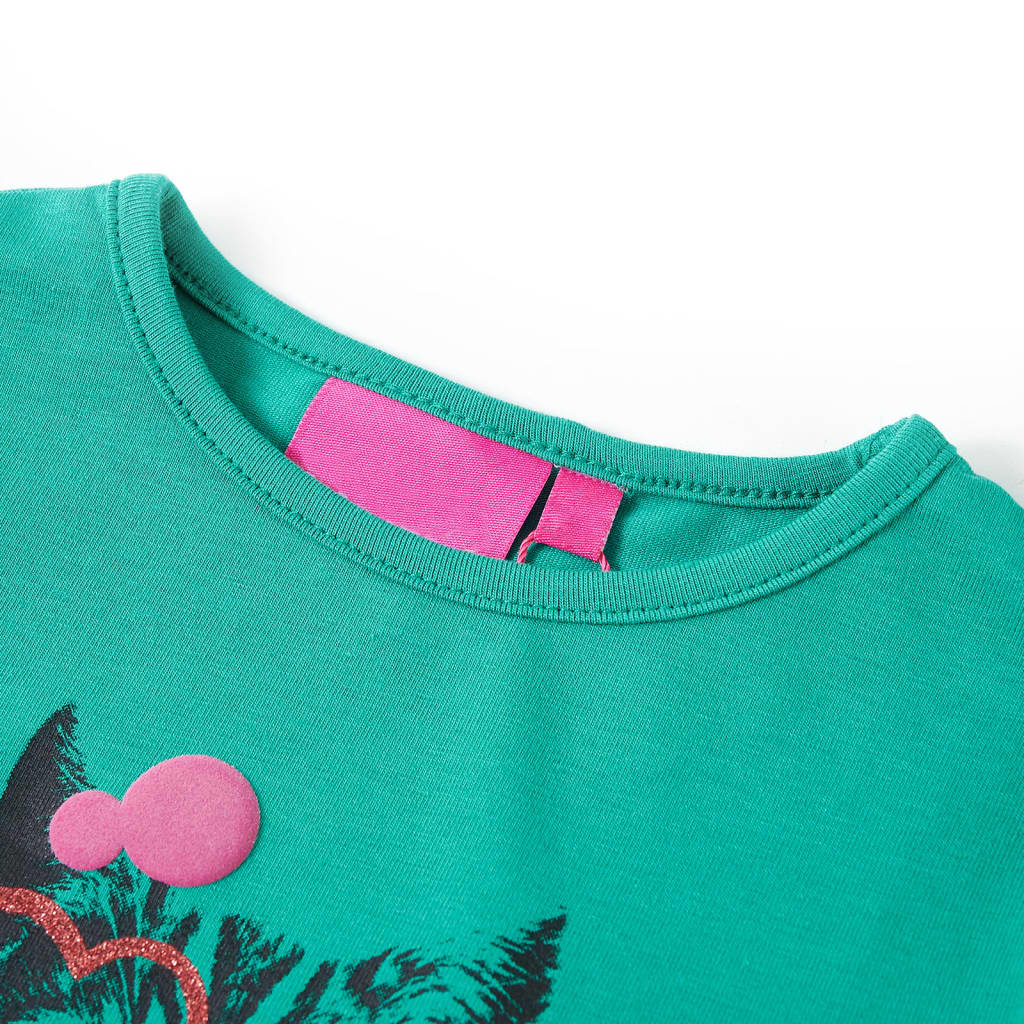 Vidaxl children's shirt with long sleeves 116 bright green