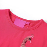 Vidaxl Children's shirt with long sleeves 104 bright pink