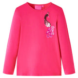 Vidaxl Children's shirt with long sleeves 140 bright pink