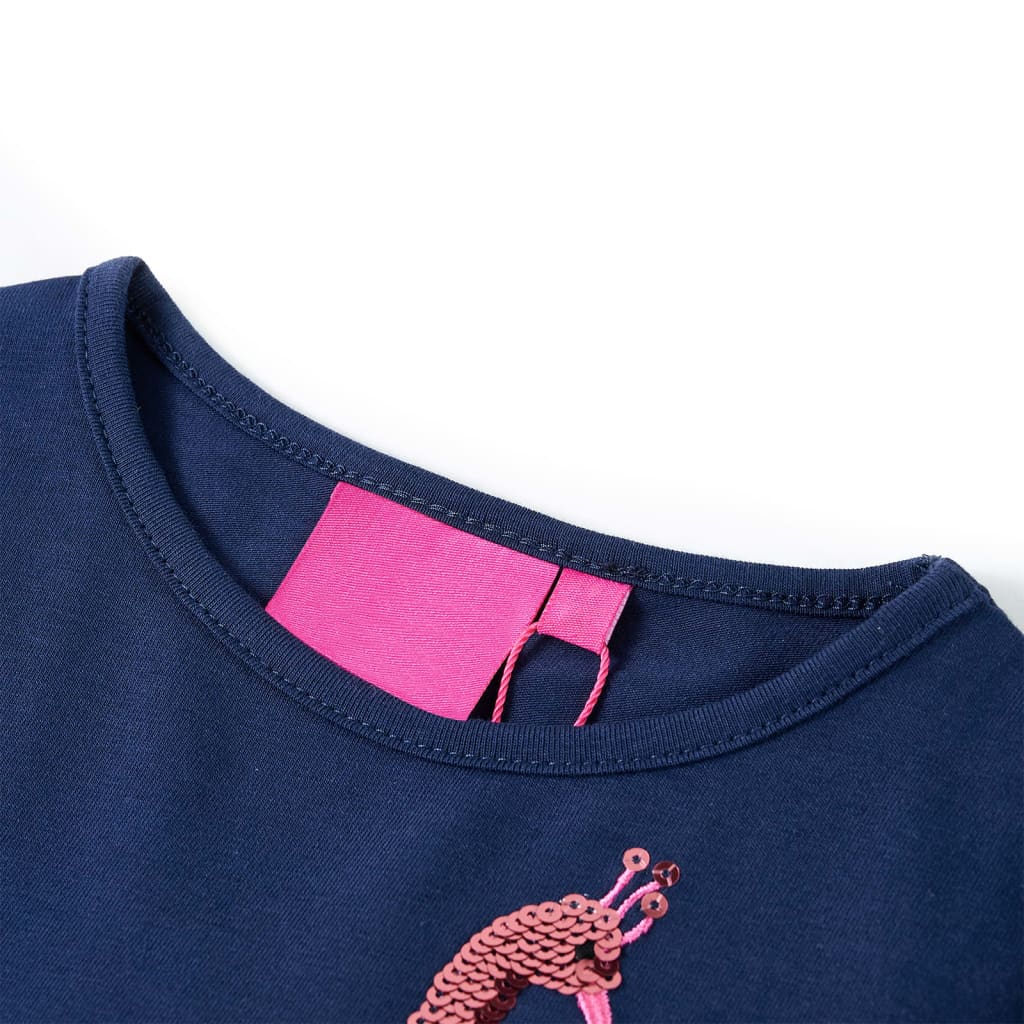 VidaXL children's shirt with long sleeves 92 Navy blue