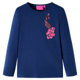 Vidaxl children's shirt with long sleeves 104 navy blue