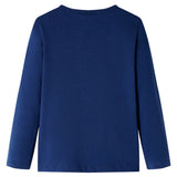 Vidaxl children's shirt with long sleeves 116 navy blue