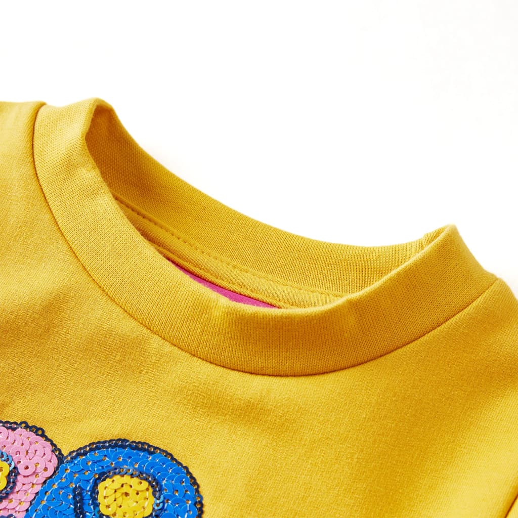 Vidaxl Children's sweater 92 Donkerokerkligent