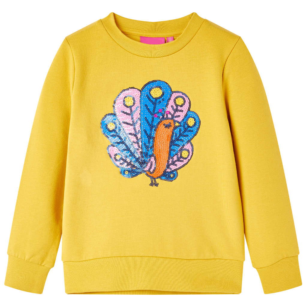 Vidaxl Children's sweater 128 Donkerokerkligent