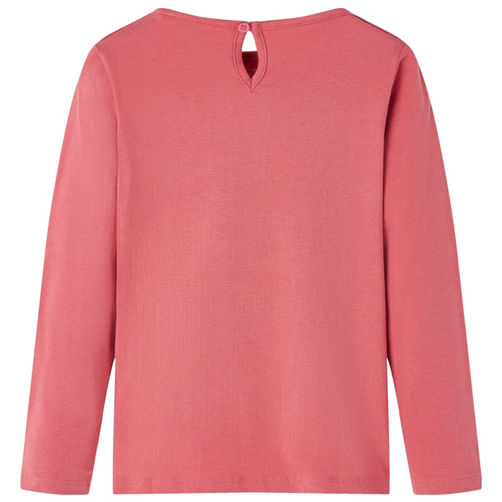 Vidaxl Children's shirt with long sleeves 116 Old pink