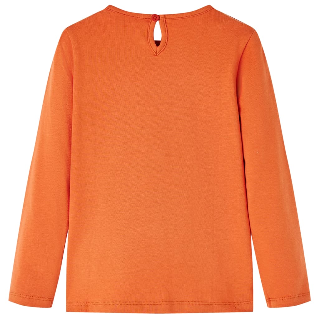 Camicia per bambini Vidaxl con maniche lunghe 104 Oranjebruin
