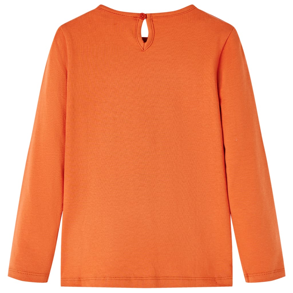 Vidaxl Children's shirt with long sleeves 140 Oranjebruin