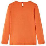 Vidaxl Children's shirt with long sleeves 140 Oranjebruin