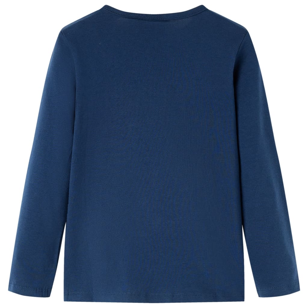 Vidaxl children's shirt with long sleeves 128 navy blue