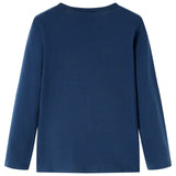 Vidaxl children's shirt with long sleeves 128 navy blue