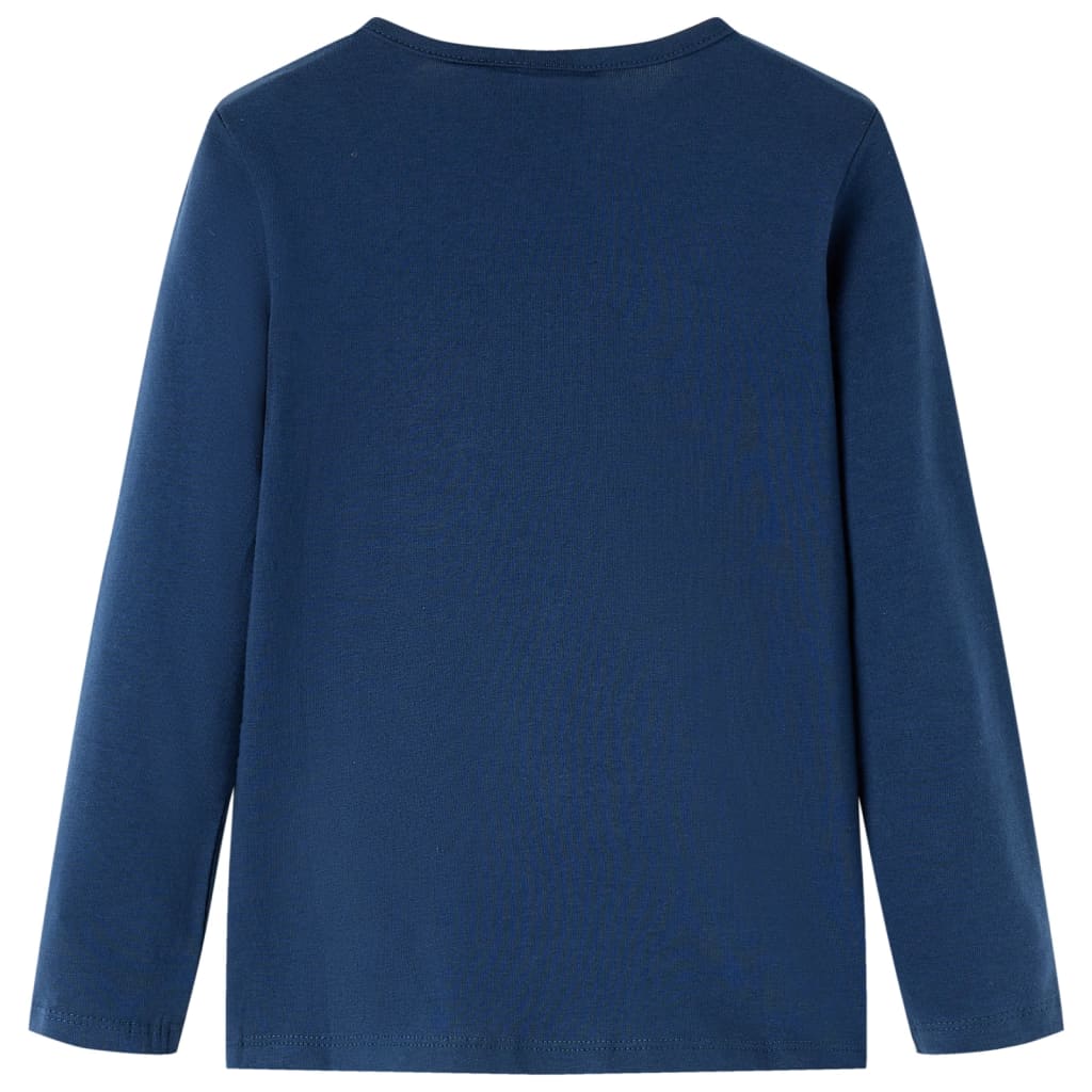 Vidaxl children's shirt with long sleeves 140 navy blue